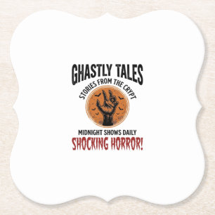 Halloween Quote Become Anything Scary Vintage_1 Paper Coaster