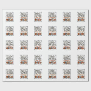Halloween Quote Boo to You From Our Crew Vintage E Wrapping Paper
