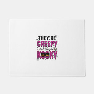 Halloween Quote Creepy Kooky Spooky Vintage_1 Doormat