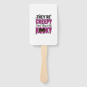 Halloween Quote Creepy Kooky Spooky Vintage_1 Hand Fan