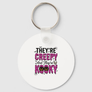 Halloween Quote Creepy Kooky Spooky Vintage_1 Key Ring