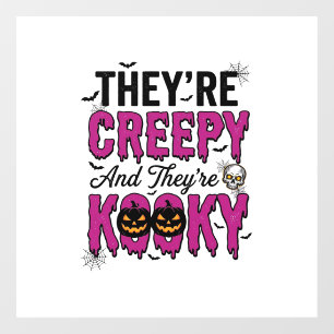 Halloween Quote Creepy Kooky Spooky Vintage_1 Window Cling