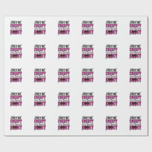Halloween Quote Creepy Kooky Spooky Vintage_1 Wrapping Paper