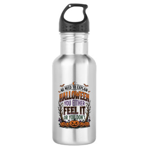 Halloween Quote Shirt Vintage Pumpkin Bat Tree Des 532 Ml Water Bottle