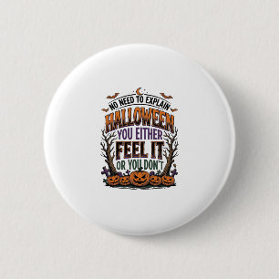 Halloween Quote Shirt Vintage Pumpkin Bat Tree Des 6 Cm Round Badge
