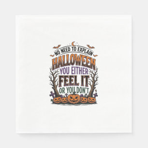 Halloween Quote Shirt Vintage Pumpkin Bat Tree Des Napkin