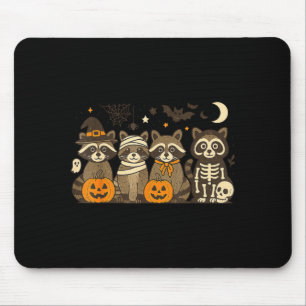 Halloween Raccoon Costumes Ghost Witch Mummy Men W Mouse Mat