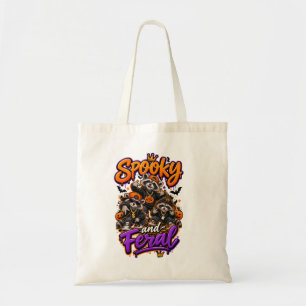 Halloween Raccoons Spooky Feral Boy Tote Bag