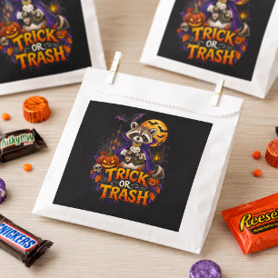 Halloween Racoon Trick or Trash Vampire Favour Bags