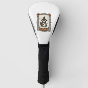 Halloween Racoon Witch Pumpkin Vintage Cute_1 Golf Head Cover