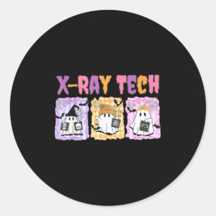 Halloween Radiology Rad Tech X-ray Technologist Gh Classic Round Sticker