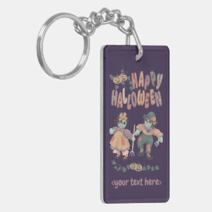 Halloween Rag Doll Zombies (4) - Key Ring