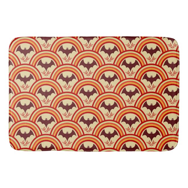 Halloween Rainbow Bath Mat (Front)