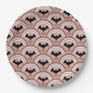 Halloween Rainbow Paper Plate