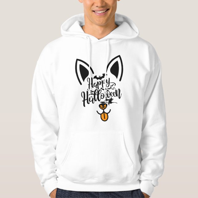 Halloween rat terrier dog  hoodie (Front)