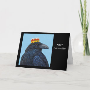 Halloween raven card