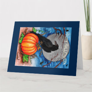 Halloween Raven Card