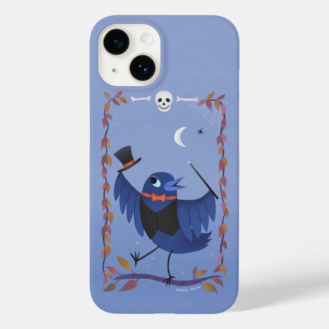 Halloween Raven Crow Moon Magic Case-Mate iPhone Case (Back)