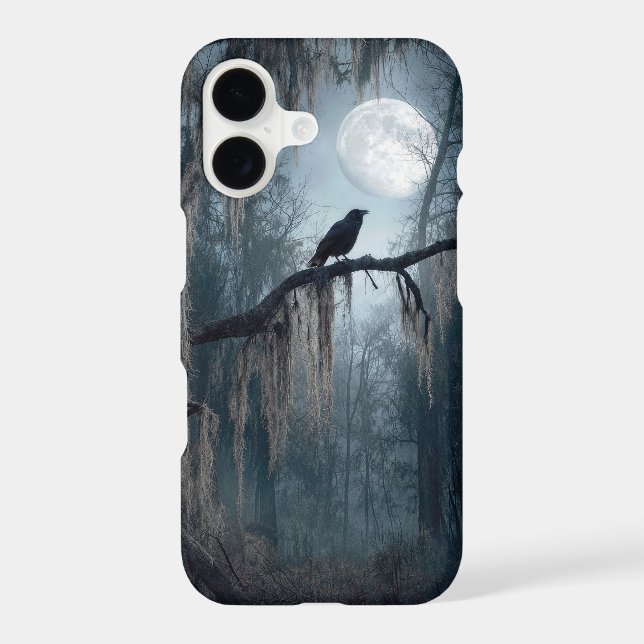Halloween Raven in a Spooky Forest (Back)