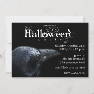 Halloween Raven Invitation