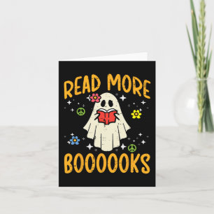 Halloween Read More Books Retro Costume Teacher Wo Card