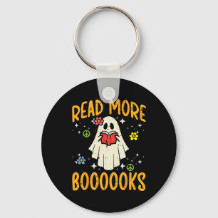 Halloween Read More Books Retro Costume Teacher Wo Key Ring