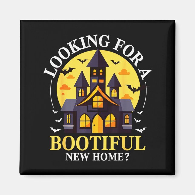 Halloween Real Estate Agent Funny Realtor Bootiful Magnet (Front)