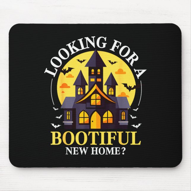 Halloween Real Estate Agent Funny Realtor Bootiful Mouse Mat (Front)