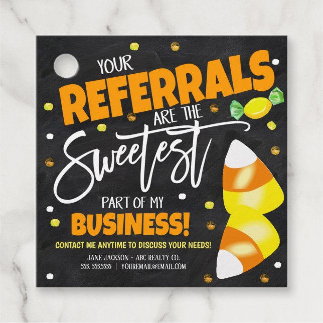 Halloween Realtor Gift Tags (Front)