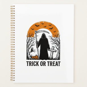 Halloween Reaper Trick Or Treat Vintage Spooky_1 Planner