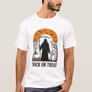 Halloween Reaper Trick Or Treat Vintage Spooky_1 T-Shirt