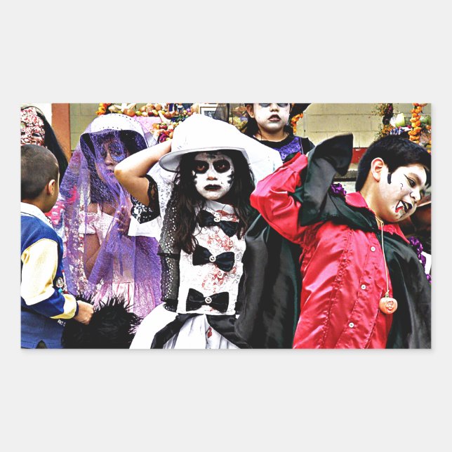 HALLOWEEN RECTANGLE Sticker (Front)