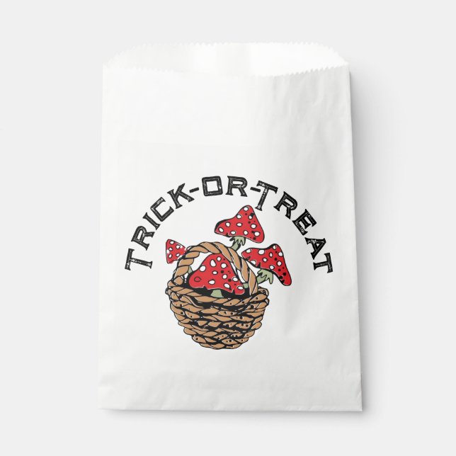Halloween Red Cap Mushrooms Favour Bags (Front)