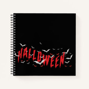 Halloween Red Scary Eyes Notebook