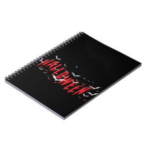 Halloween Red Scary Eyes Notebook