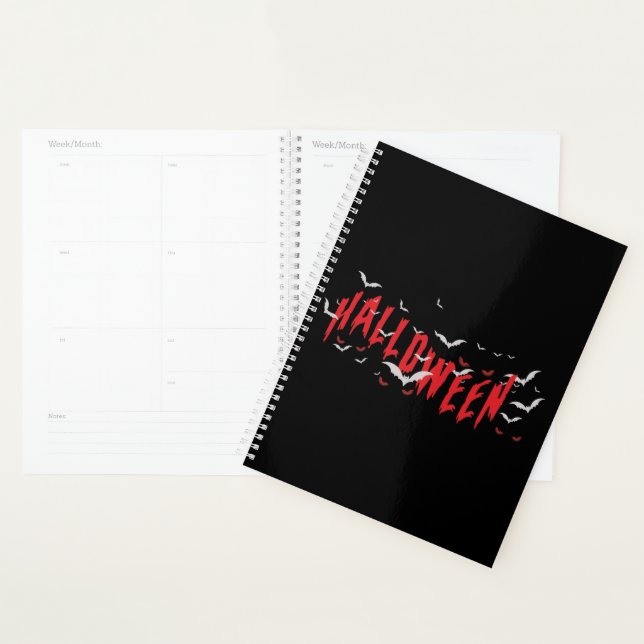 Halloween Red Scary Eyes Planner (Display)