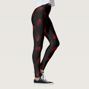 Halloween Red Skeleton Popular Elegant Leggings