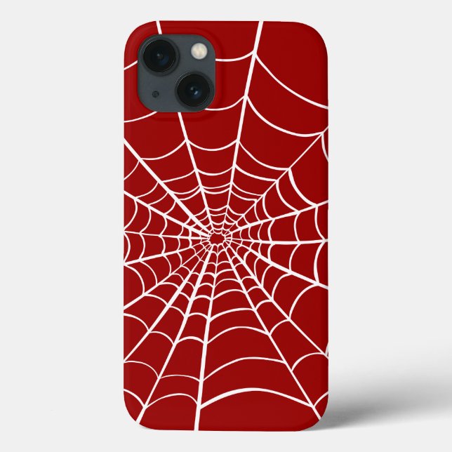 Halloween Red White Spider Web  Case-Mate iPhone Case (Back)