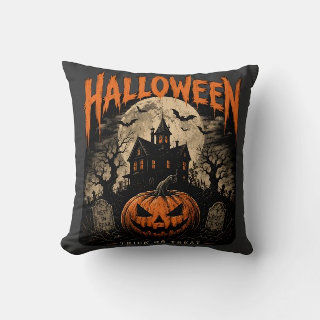 HALLOWEEN, REST IN FEAR CUSHION (Front)