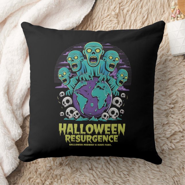 Halloween Resurgence – Zombie World Cushion (Blanket)