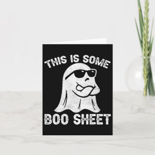 Halloween Retro Boo Ghost This Is Some Boo Sheet  Card