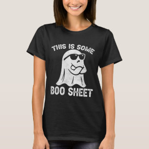 Halloween Retro Boo Ghost This Is Some Boo Sheet  T-Shirt