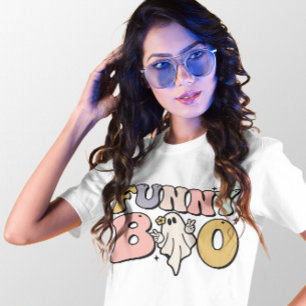 HALLOWEEN RETRO GROOVY FUNNY BOO GHOST T-Shirt