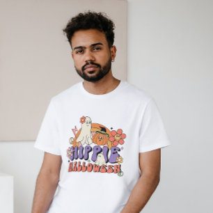 HALLOWEEN RETRO GROOVY HIPPIE HALLOWEEN GHOSTS T-Shirt