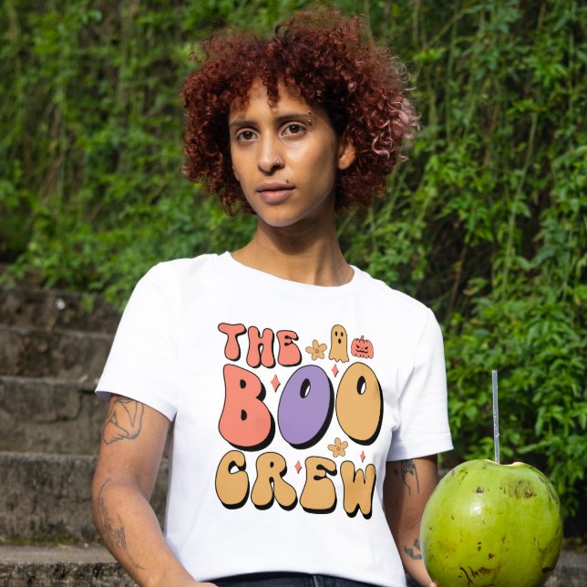 HALLOWEEN RETRO GROOVY THE BOO CREW T-Shirt (Creator Uploaded)