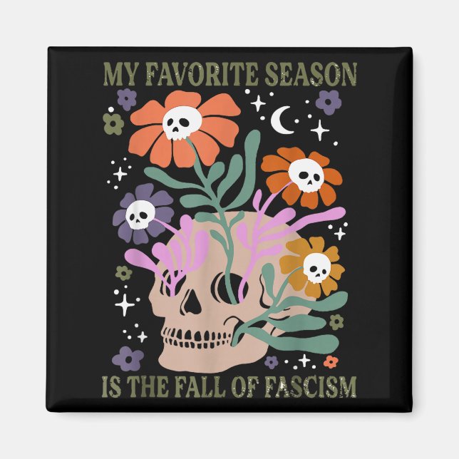 Halloween Retro My Favourite Season Is The Fall Of Magnet (Front)