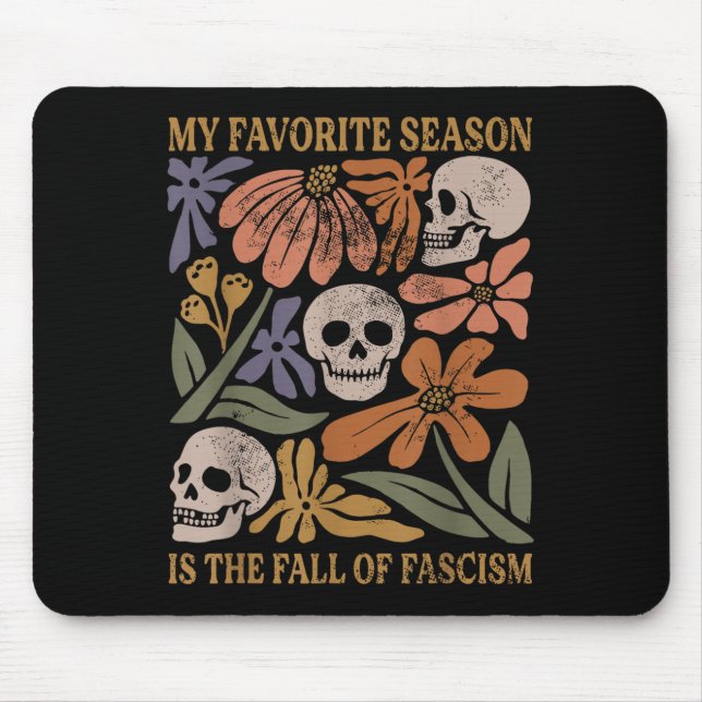 Halloween Retro My Favourite Season Is The Fall Of Mouse Mat (Front)