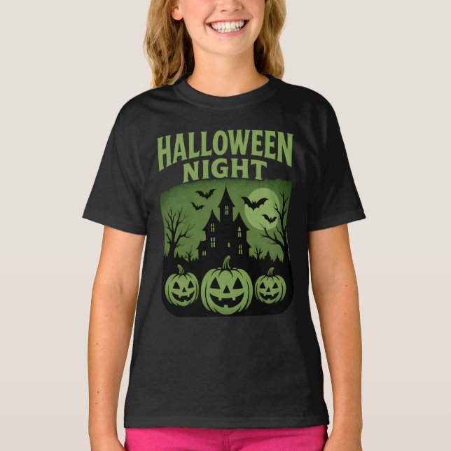 Halloween Retro Night Clothes Vintage Unisex T-Shirt (Front)