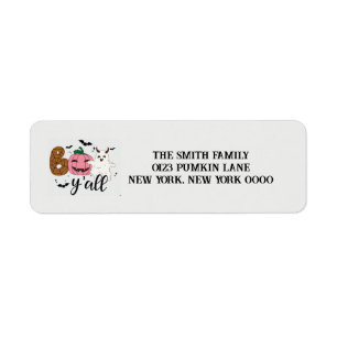 Halloween Retro  Return address label