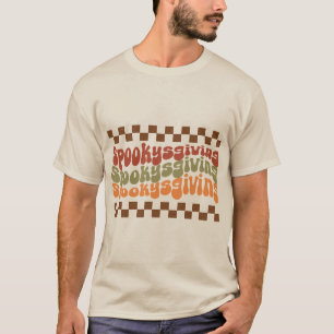 Halloween Retro Vibes Spookysgiving T-Shirt
